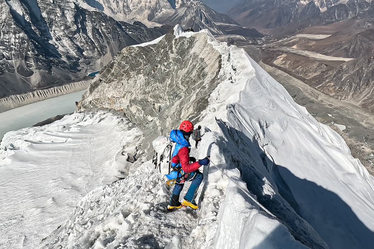 Mountaineering Boots (descending Island Peak)